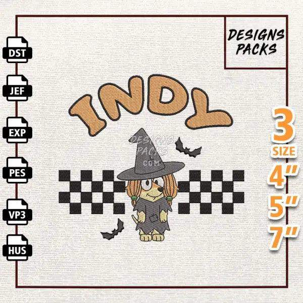 Bluey Dog EST 2018 Halloween Embroidery Design