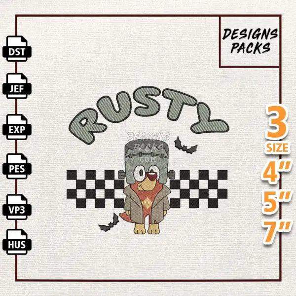 Bluey Dog EST 2018 Halloween Embroidery Design