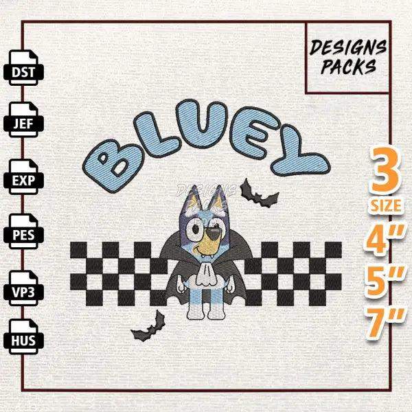 Bluey Dog EST 2018 Halloween Embroidery Design