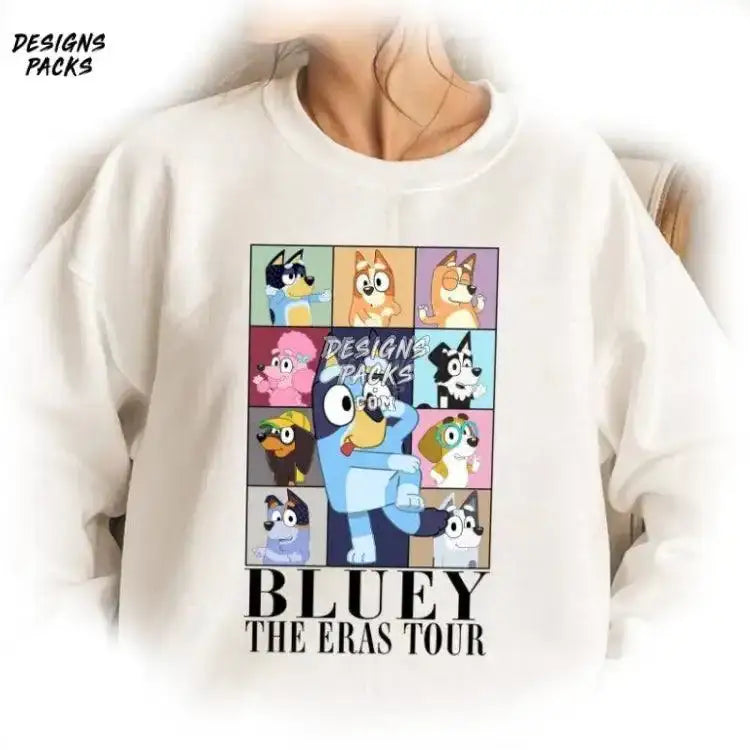 Bluey Eras Tour Birthday Clipart Png Design