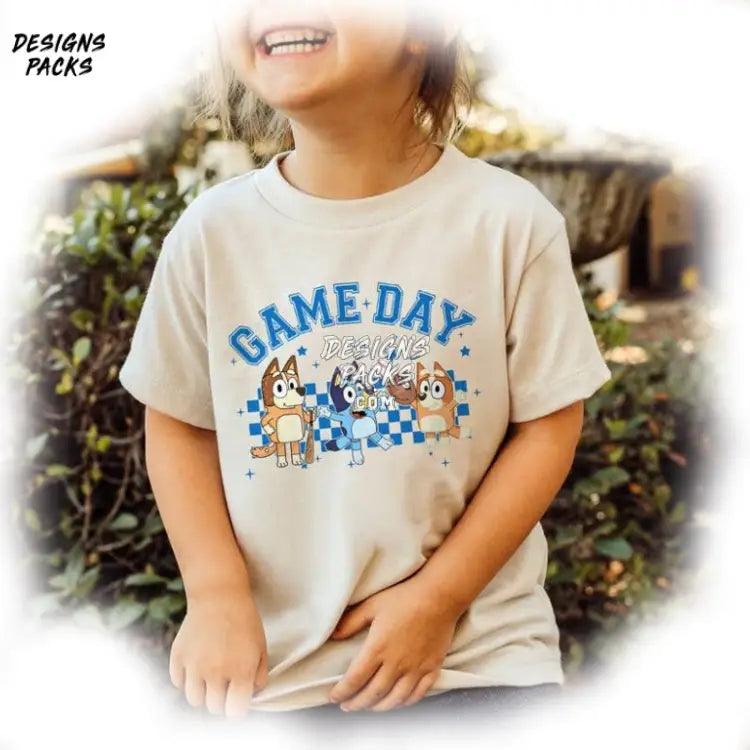 Bluey Game Day Kids Baseball Gameday Png Design