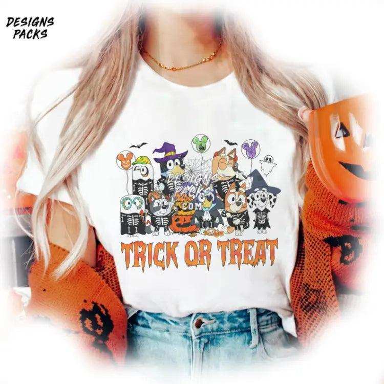 Bluey Halloween Costume Horror Png Design