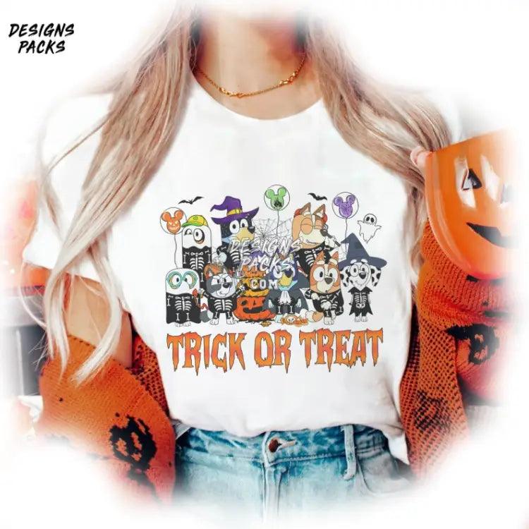 Bluey Halloween Costume Horror Png Design