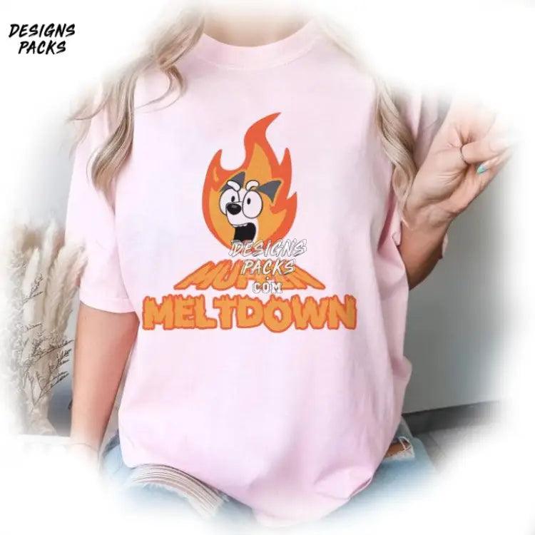 Bluey Muffin Heeler Meltdown Png Design