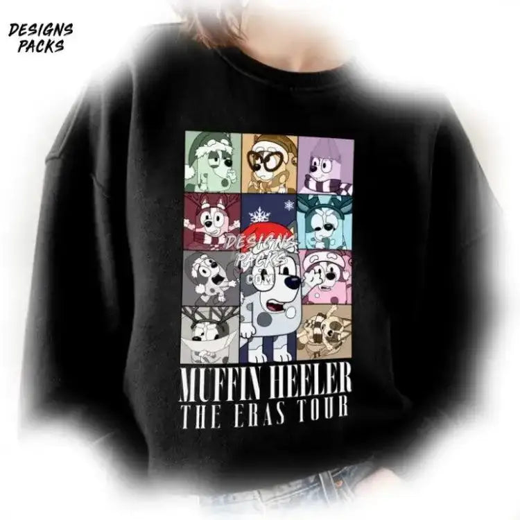 Bluey Muffin Heeler The Eras Tour Png Design