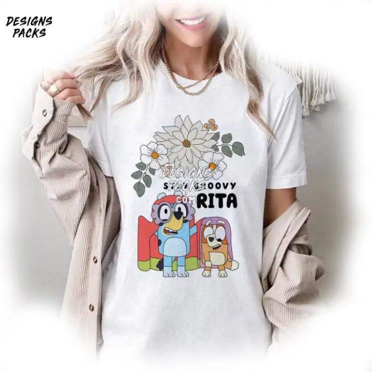 Bluey Rita Stay Groovy Png Design