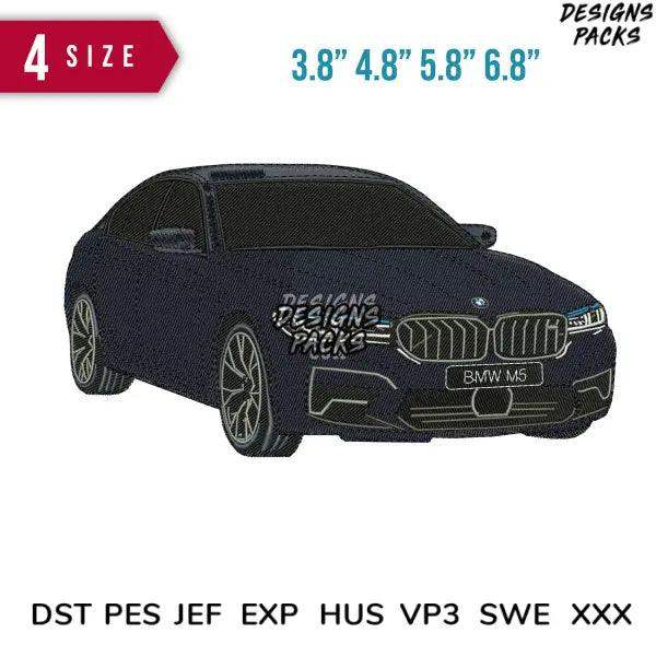 BMW M5 Embroidery Design  3.8" 4.8" 5.8" 6.8"