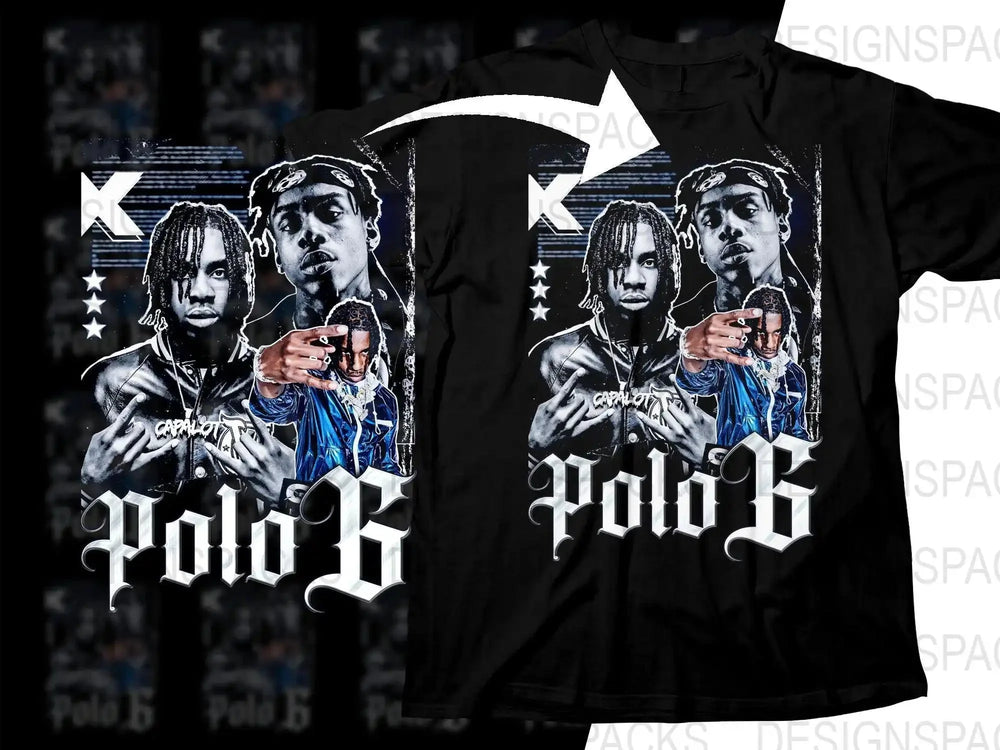 Bold Artistic Polo G Design Music Bootleg Png Digital Download
