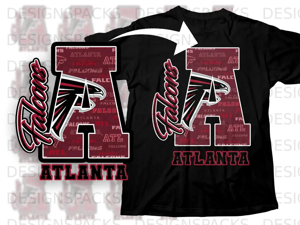 Atlanta Falcons Graphic A Logo T-Shirt
