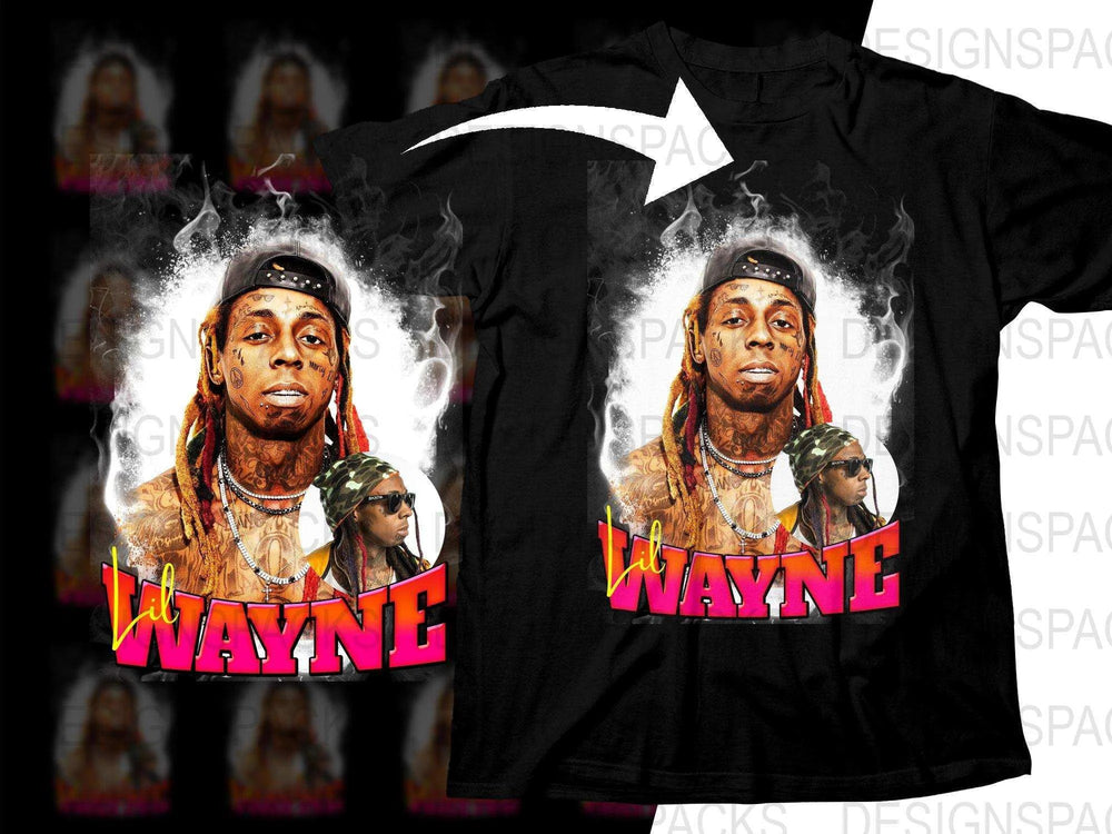 Bold Design Lil Wayne Graphic Art Style Png Digital Download