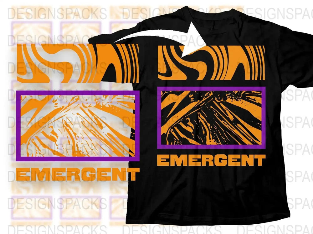 Bold Emergent Design Graphic Streetwear Png Digital Download