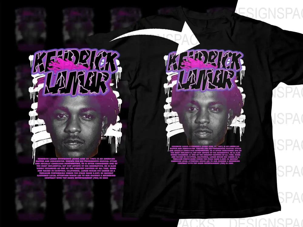 Bold Kendrick Lamar Music Bootleg Graphic Png Digital Download