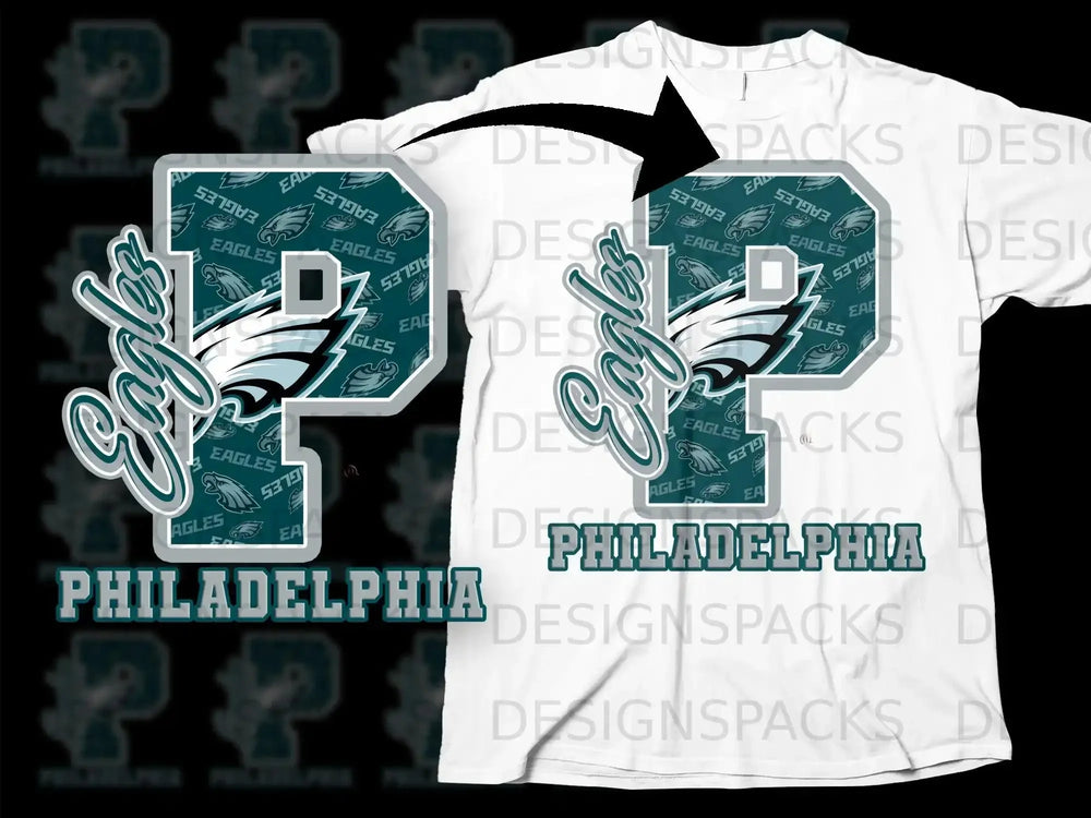 Philadelphia Eagles P Shirt Sports Team Tee