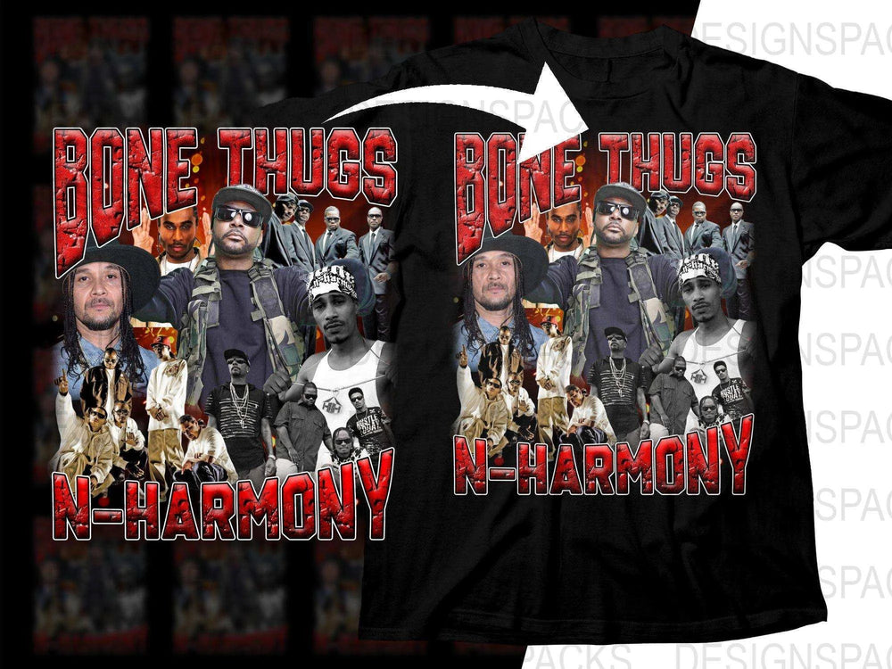 Bone Thugs-N-Harmony Classic Hip-Hop Art Png Digital Download