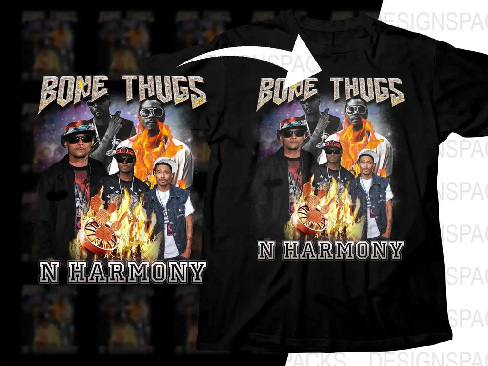 Bone Thugs-N-Harmony Music Bootleg Art Print Png Digital Download