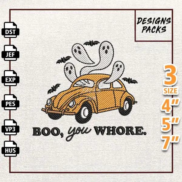 Boo You Whore Embroidery Design