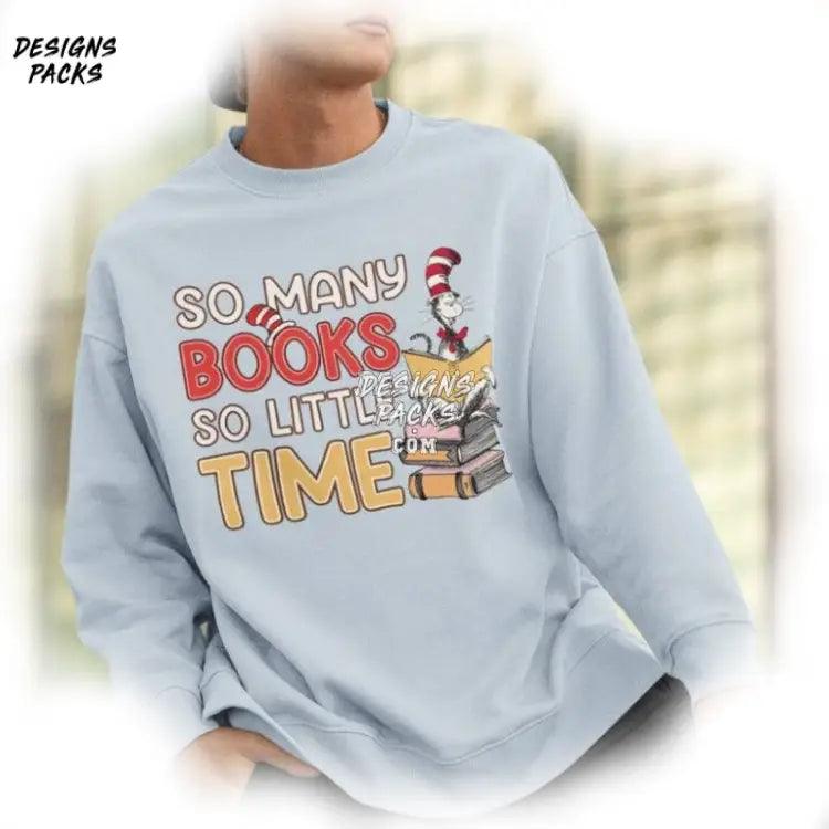 Bookworm Book Lover Clothes So Many Books Little Time Png Design