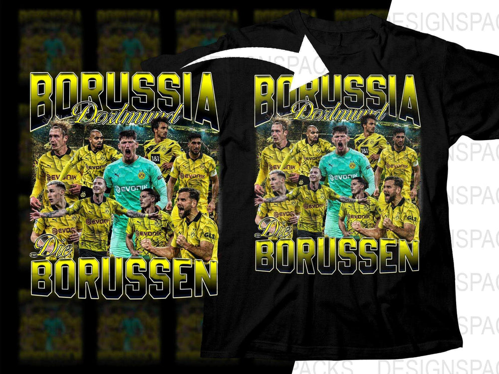 Borussia Dortmund Die Borussen Graphic Soccer Png Digital Download