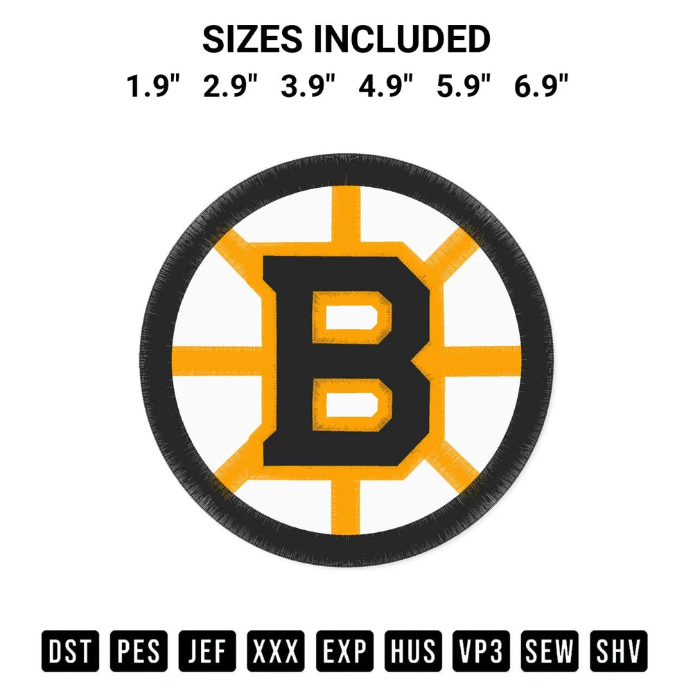 Boston Bruins 2023 Logo Embroidery Design