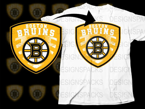 Boston Bruins Bold Logo Design Fan Apparel Png Digital Download