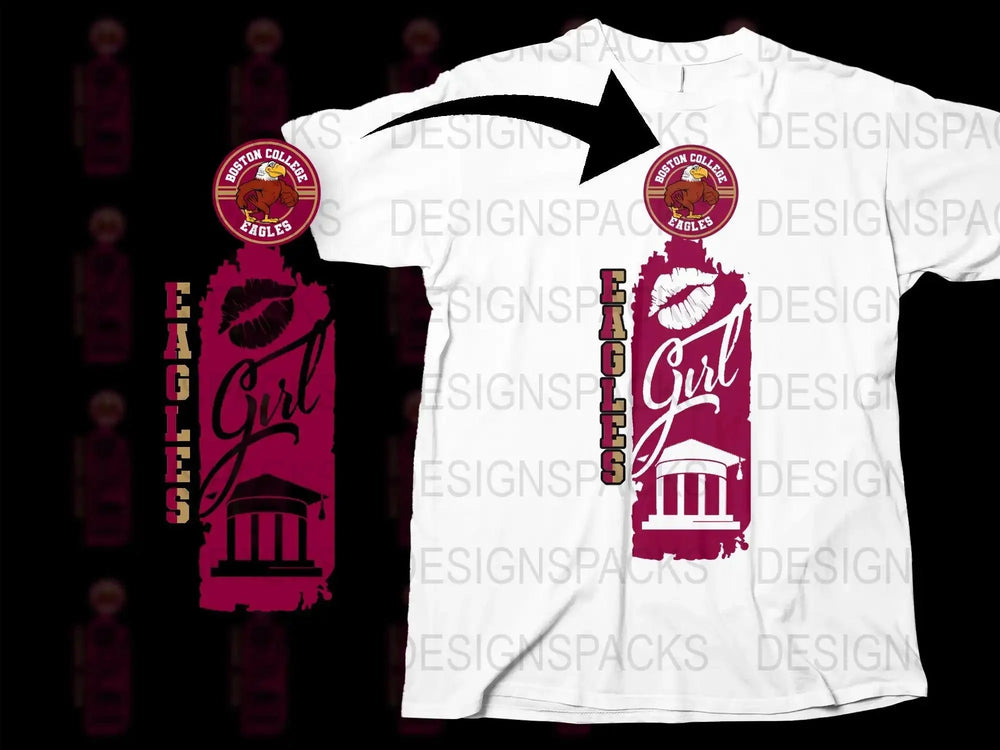 Boston College Eagles NCAA College Png Digital Download