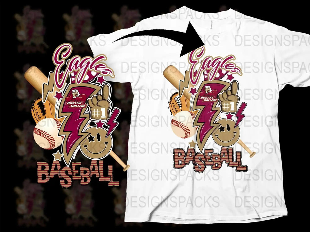 Boston College Eagles NCAA College Png Digital Download