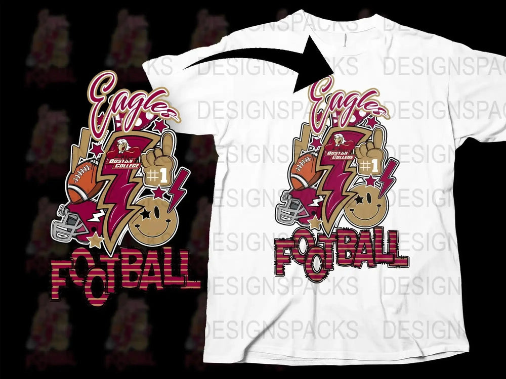 Boston College Eagles NCAA College Png Digital Download