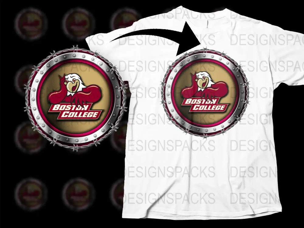 Boston College Enthusiasts Logo Design Png Digital Download