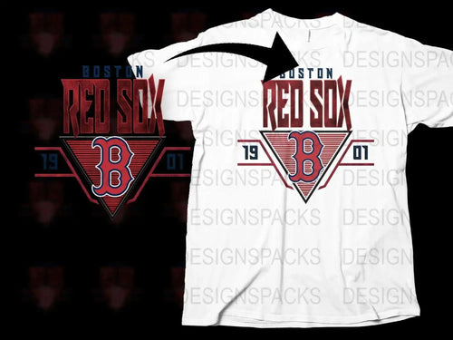 Boston Red Sox 1901 Team Logo Graphic Png Digital Download