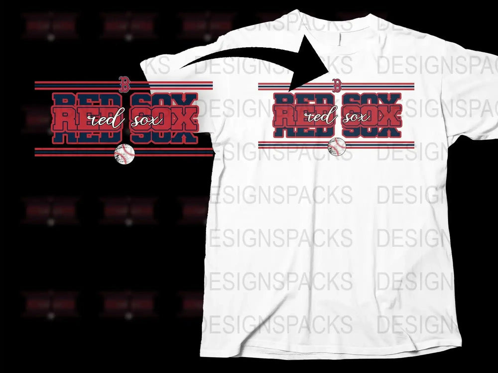 Boston Red Sox Baseball Team Logo Printed Png Digital Download