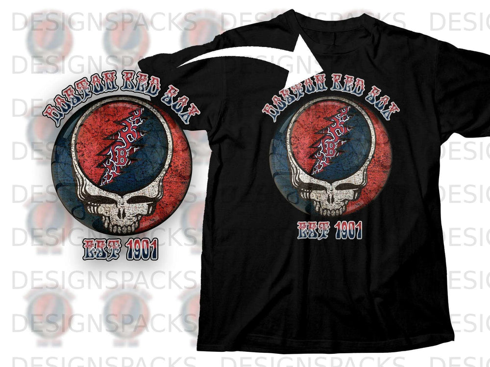 Boston Red Sox Est 1901 Skull Design Shirt