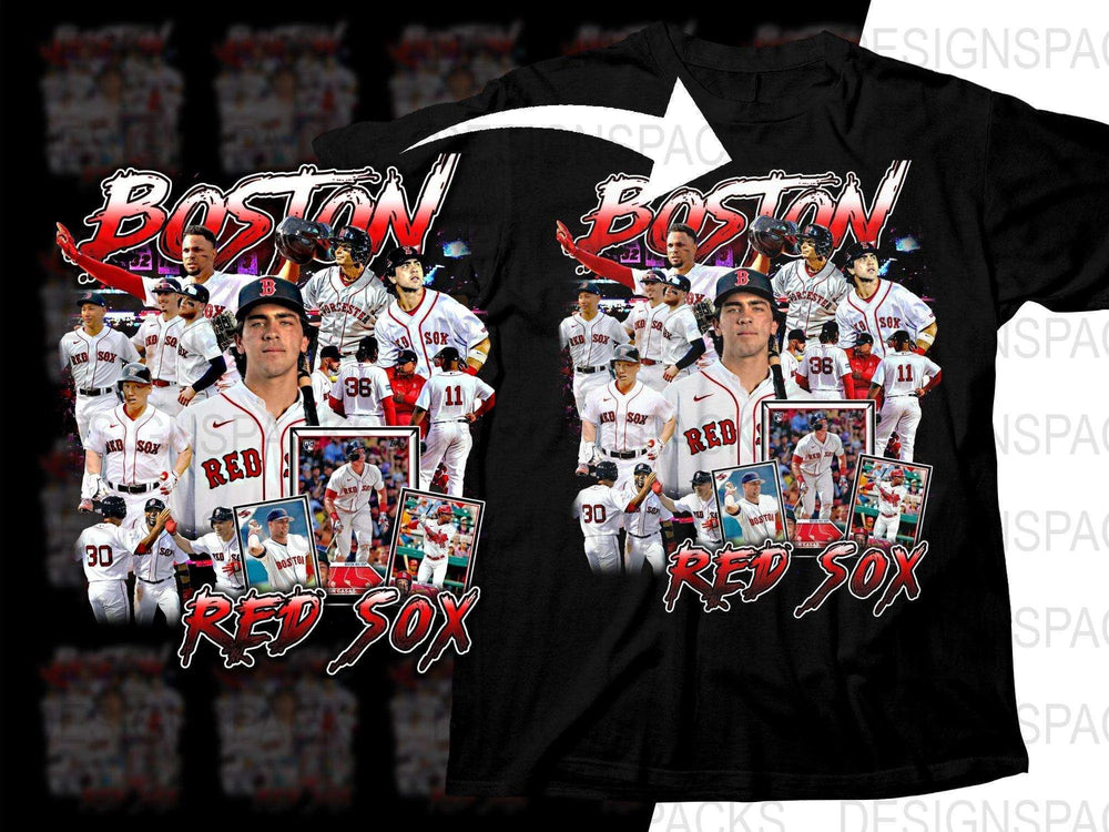 Boston Red Sox Legendary Moments MLB Baseball Png Digital Download