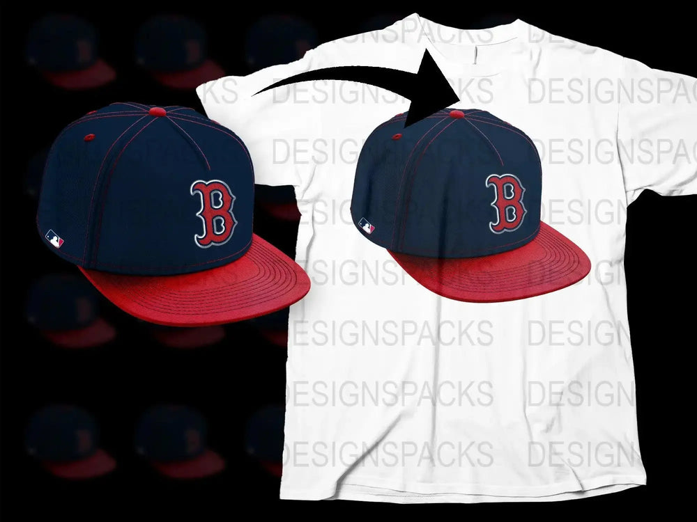 Boston Red Sox Logo Printed Graphic Casual Png Digital Download