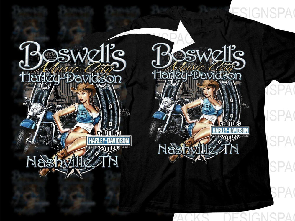 Boswell's Harley Davidson Music City Nashville TN Png Digital Download