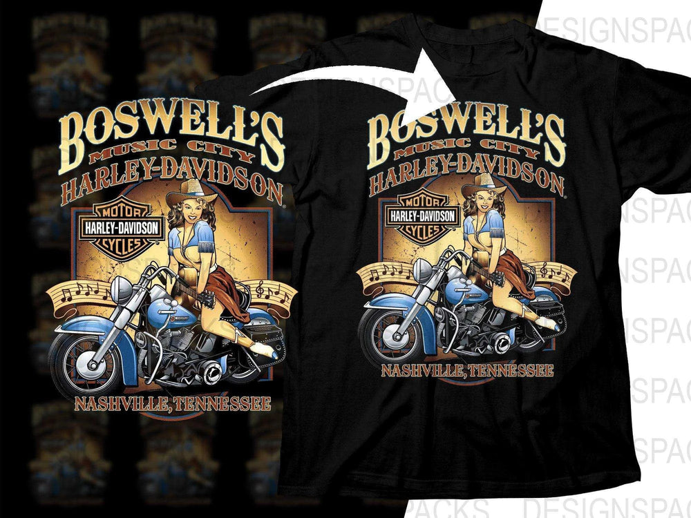 Boswell's Music City Harley-Davidson Nashville Tennessee Png Digital Download
