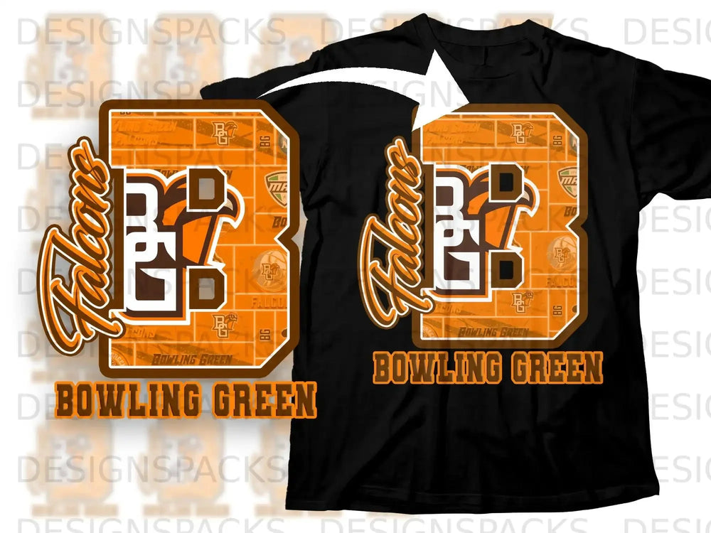 Bowling Green Falcons Logo Orange and Black Product