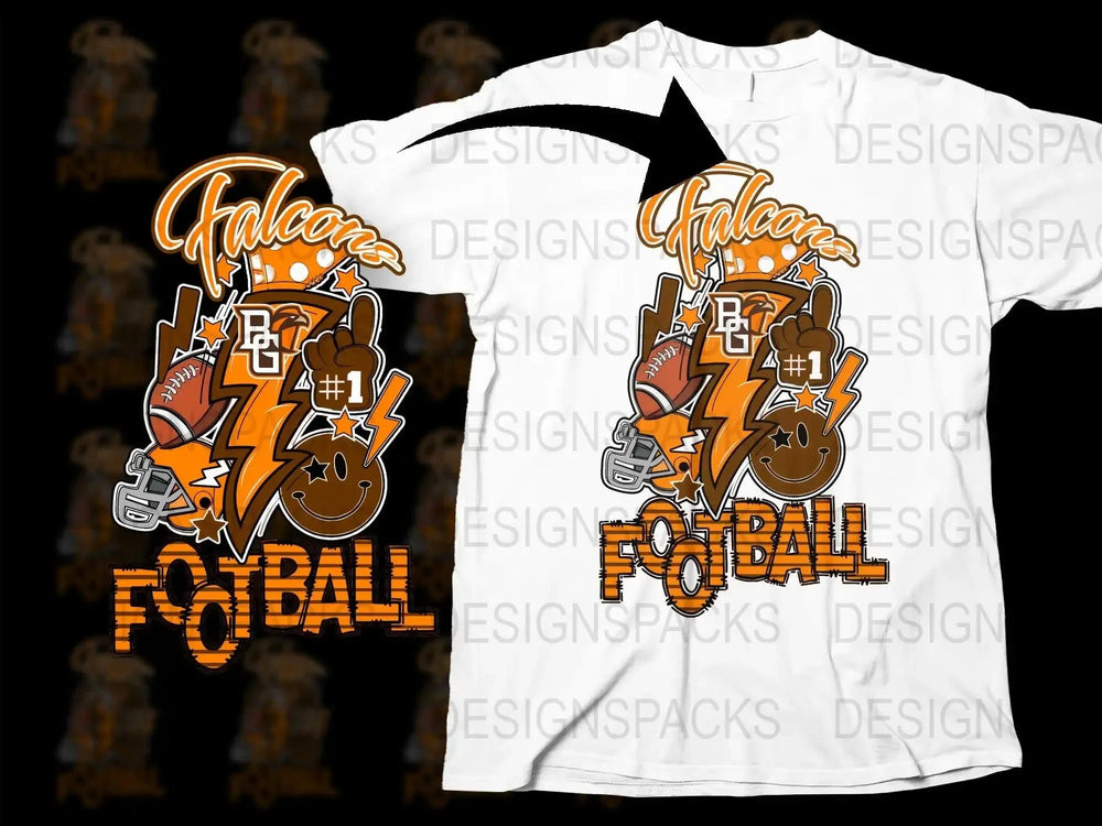 Bowling Green Falcons NCAA College Png Digital Download