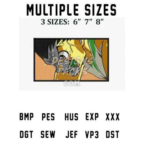 Print-ready embroidery design in multiple sizes: 6, 7, 8 inches, compatible with PES, DST, and other formats.