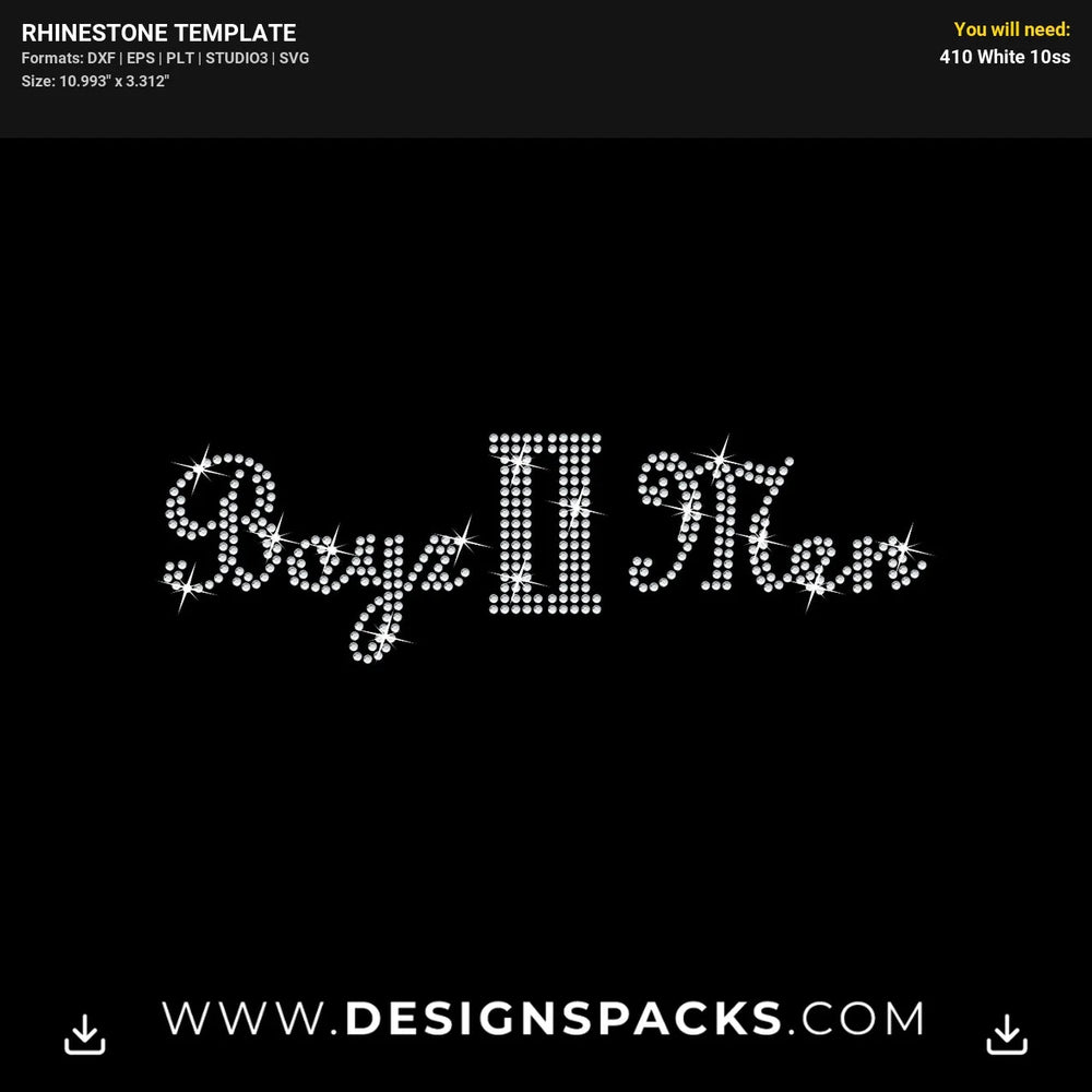 Boyz Ii Men Concert Rhinestone Digital Template