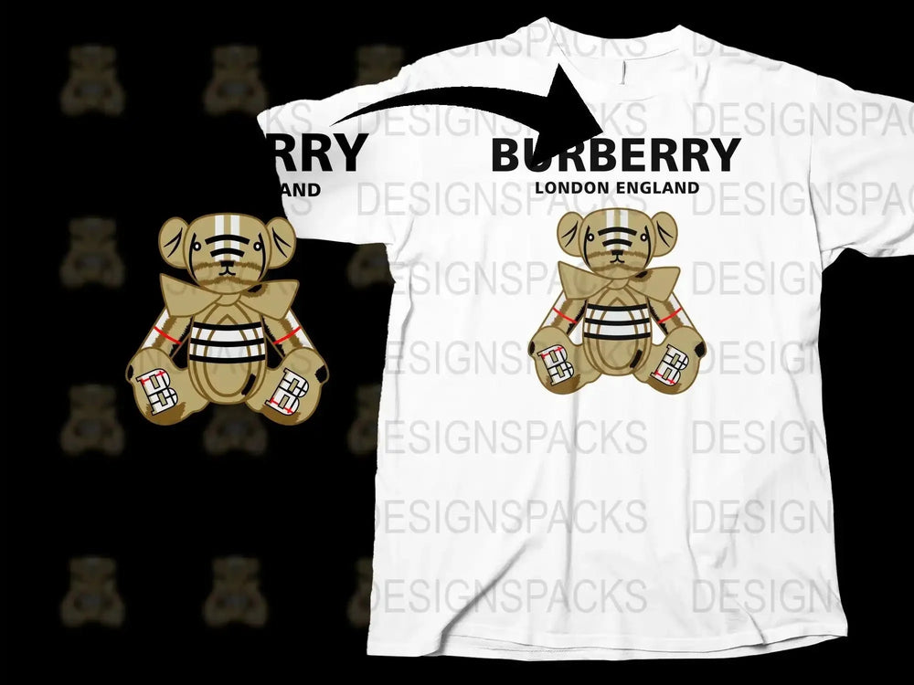 Brand London England Bear Graphic Png Digital Download
