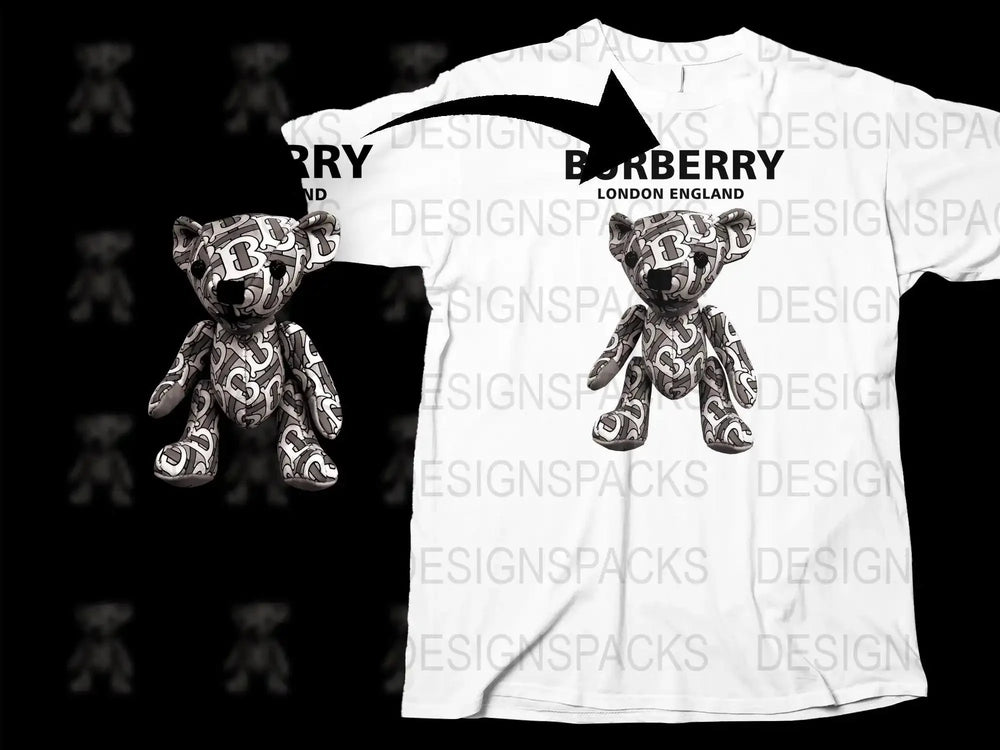 Brand London England Teddy Bear Logo Png Digital Download