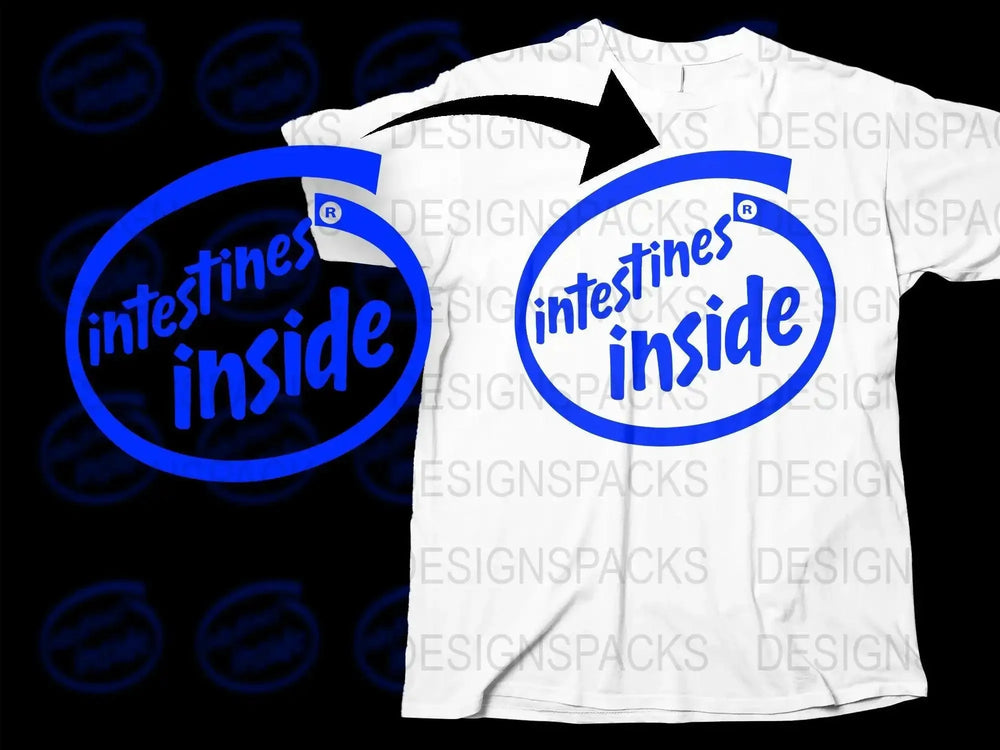 Brand Parody INTESTINES INSIDE Png Digital Download