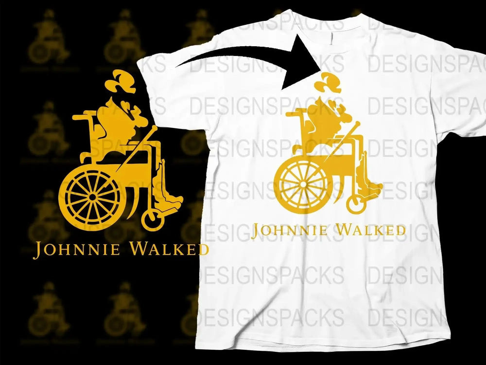 Brand Parody JOHNNIE WALKED Png Digital Download