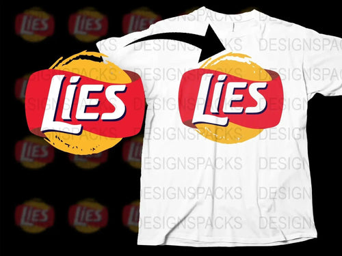 Brand Parody Lies Png Digital Download