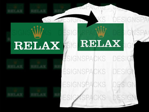 Brand Parody RELAX Png Digital Download