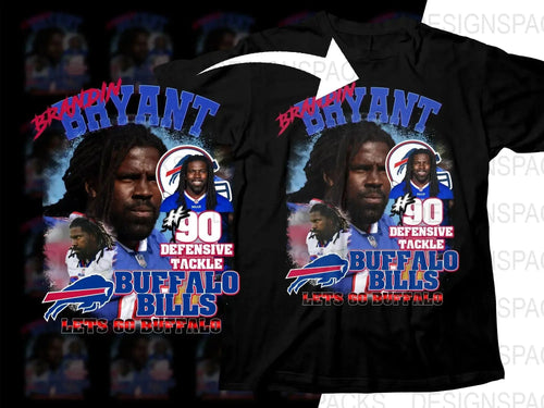 Brandin Bryant Buffalo Bills Defensive Tackle Png Digital Download
