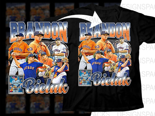 Brandon Bielak Astros MLB Baseball Bootleg Png Digital Download