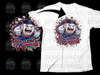 Load image into Gallery viewer, Braves Baseball Graphic Tee for Sports Fans
