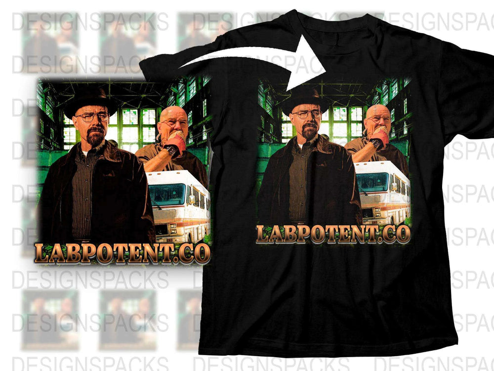 Breaking Bad Inspired T-Shirt, Walter White Graphic Tee, Heisenberg, Men's Fashion, TV Show Merchandise, Cool Black Cotton Shirt.
