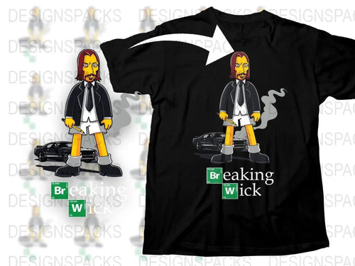 Breaking Wick Style Iconic Graphic Png Digital Download